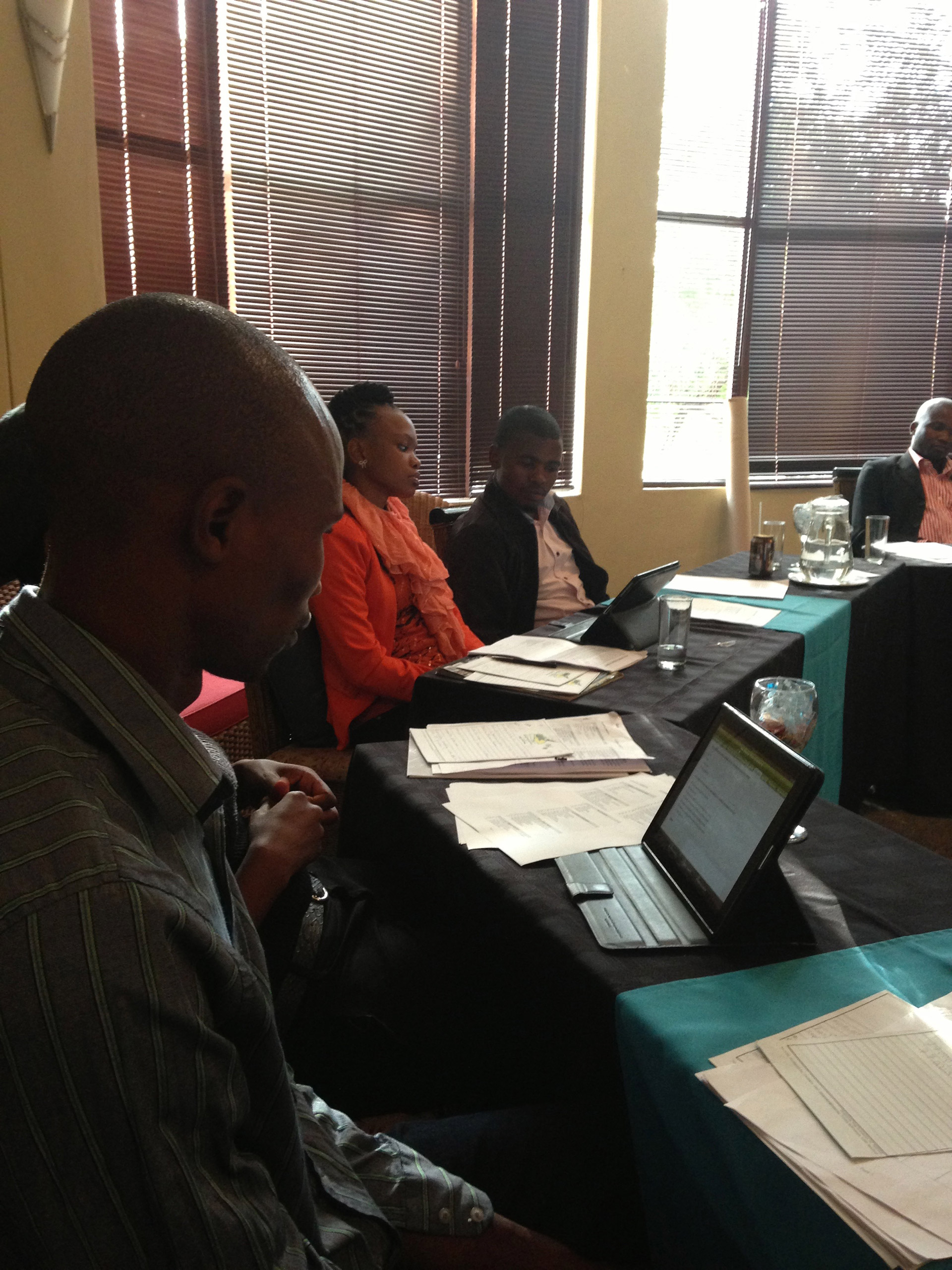 Training fieldworkers in Swaziland